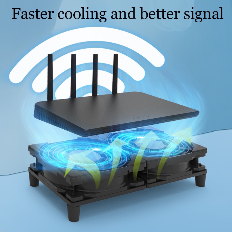1200RPM USB Router Fan Wifi Modem Cooling Rack Router Cool 120cm Wire ...