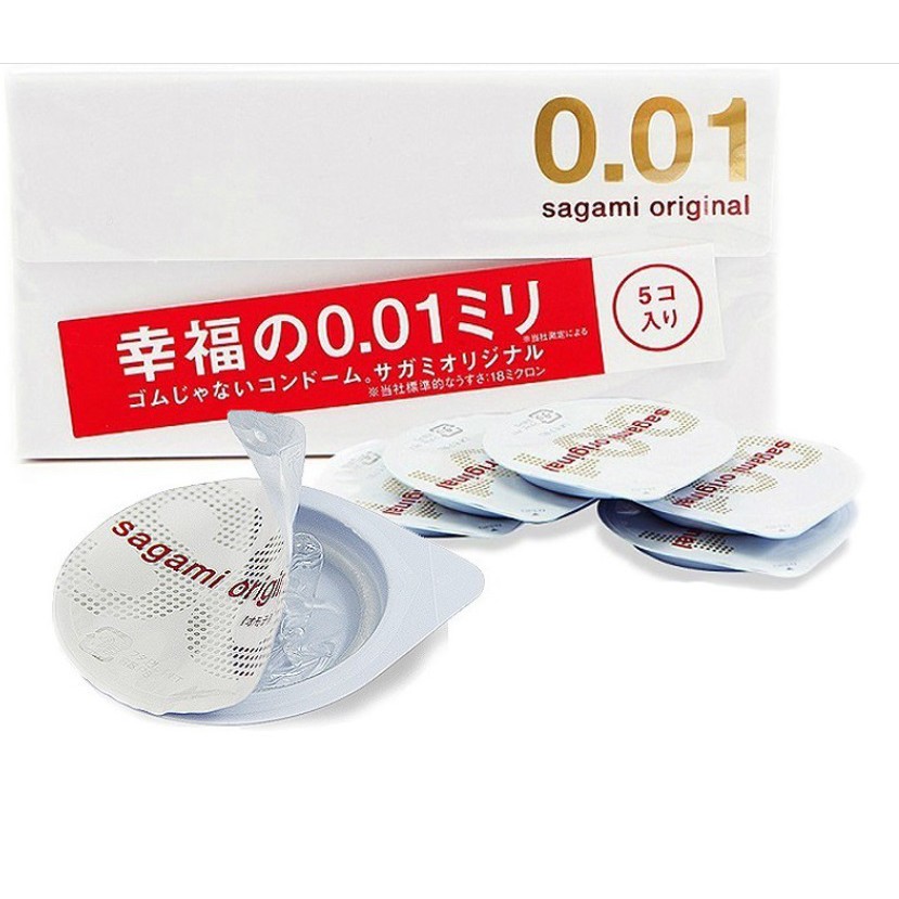 Sagamii 001 Ultra-thin Condom Happiness 0.01 Non-Latex Touch | Shopee ...