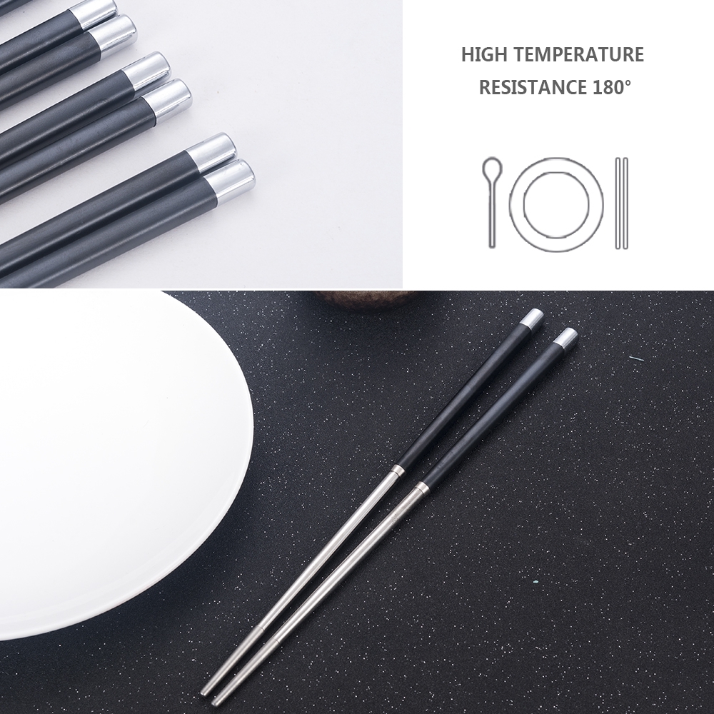 1 Pair New High Quality Household Non-slip Chopsticks Tableware Kitchen ...