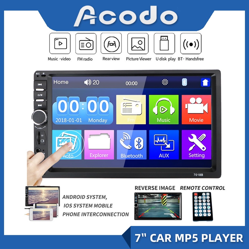 7 Inch Double Din Universal Car MP5 Player Radio Bluetooth Car Player