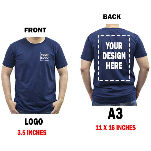 Customized / Personalized Cotton Tee Shirt Send Your Own Design Men's ...