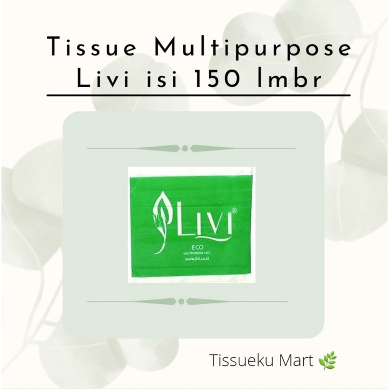 Livi Pop Up Tissue Contains 150 Sheets Weighing 80 Grams | Shopee ...