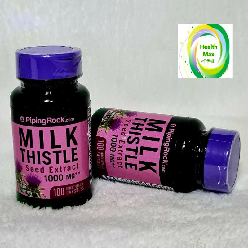 Piping Rock Milk Thistle 1000mg 100 capsules exp May 2023 Shopee
