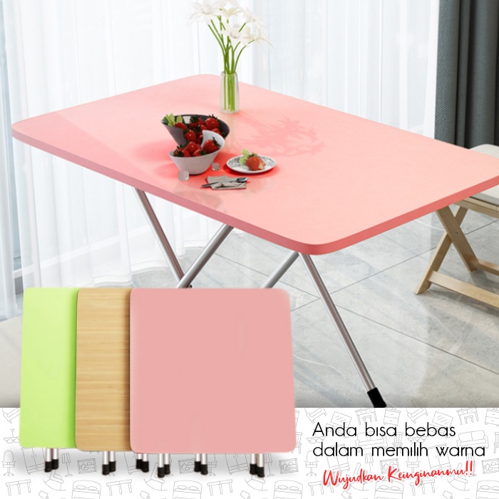 Portable Folding Table Size 60cm x 60cm x 50cm MDF/Fiberbroad+Aluminum ...