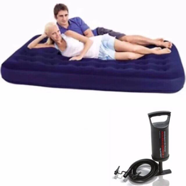 Inflatable bed double size best sale