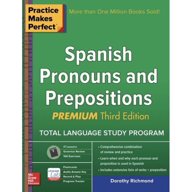 SPANISH Spanish Pronouns and Prepositions 3rd Edition Shopee