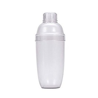 2PC 500ml Creative Transparent Plastic Cocktail Shaker Martini Wine Mixer  Cup for Beverages Barware Tool for Mixing Drinks Fruit Juice, Milk Tea,  Champagne Bartender's Special Hand Shake Cup