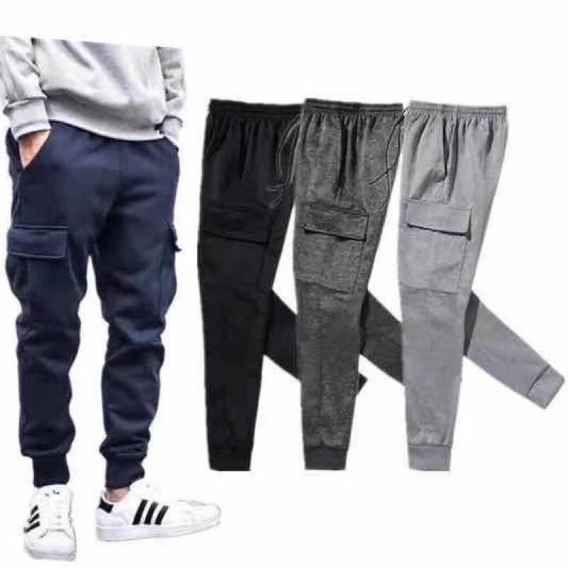 Cod Men s new Cotton fashion 4 Pockets jogger pants pants unisex Shopee Philippines