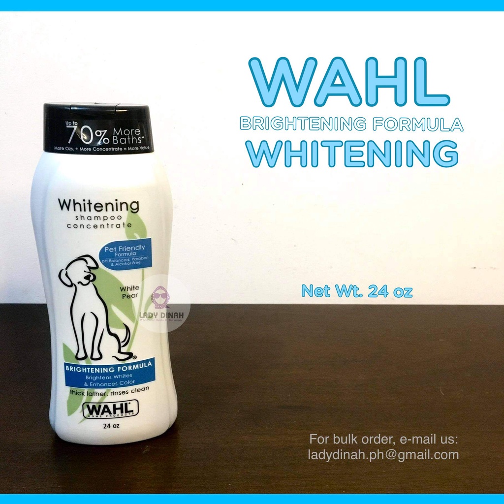 Wahl Whitening Shampoo Concentrate (Brightening Formula) for Dogs (24