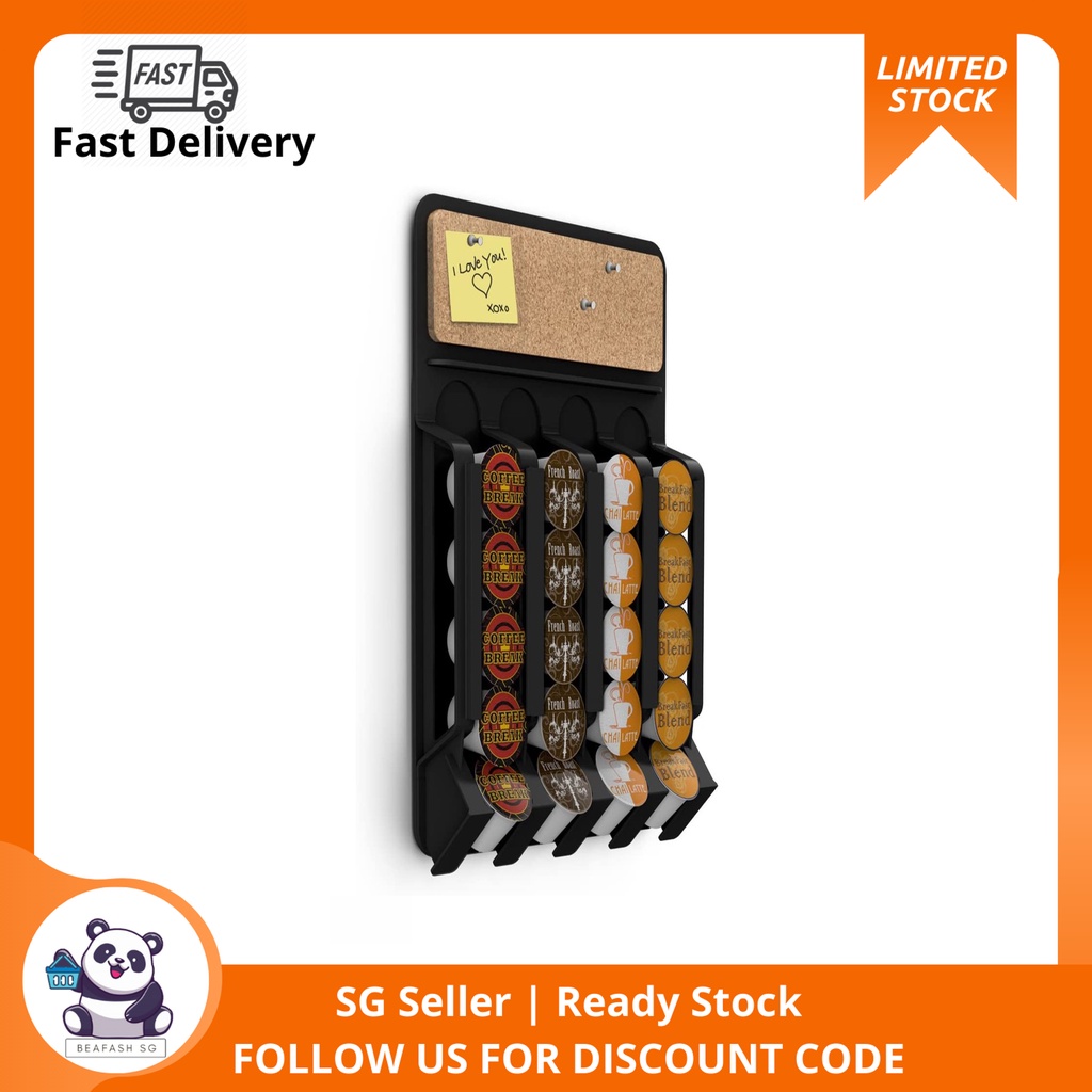 Mind Reader WMNTBLK Fridge,WallMount KCup Single Serve Coffee Pod