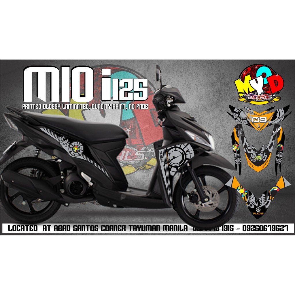 Stickers decal for Mio i 125 (Printout) | Shopee Philippines