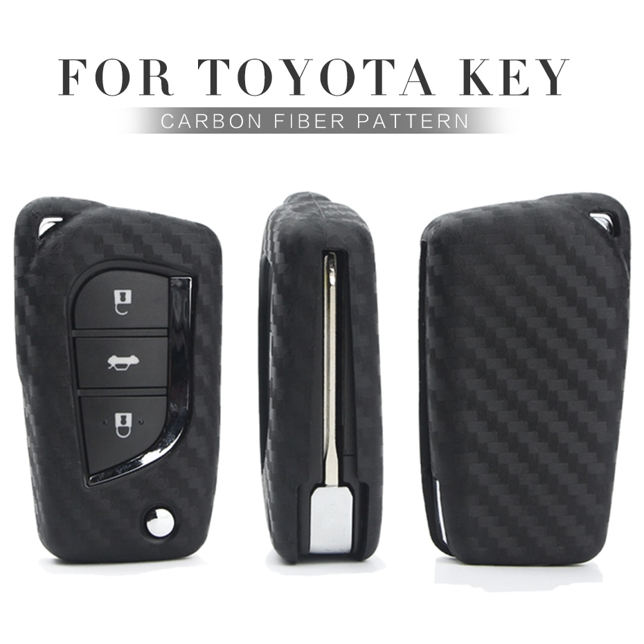 Toyota fortuner innova Remote key cover holder keyfob Silica Gel Car ...