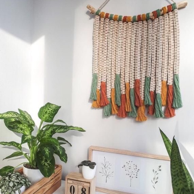 KATUN Macrame Design 07 || Macrame home decor classic Cotton Rope ... - Cotton Rope Macrame For Home Decor