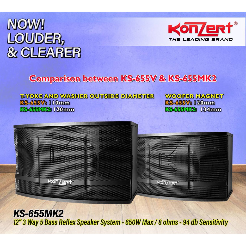 Konzert speaker hot sale 650 watts