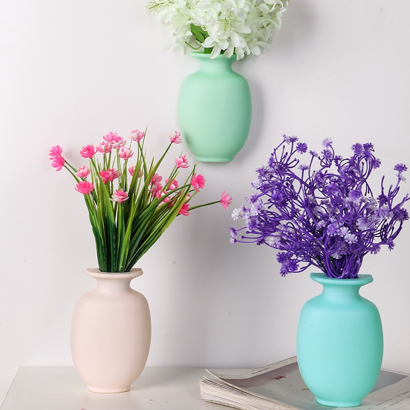 No Trace Wall Vase Sticker - Silicone Bottle Vase For Decor, Art Deco Style 6 thumbnail image