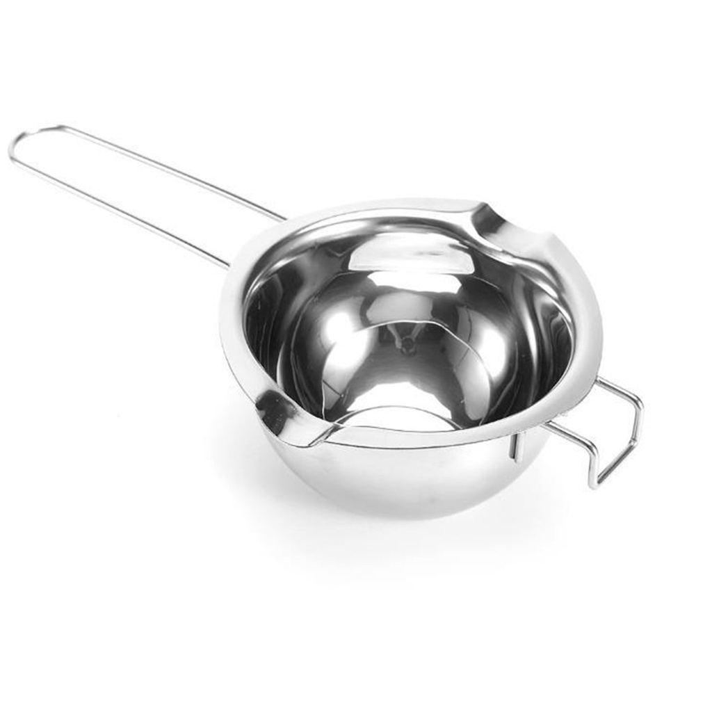 Stainless Steel Chocolate Melt Pot Butter Cheese Ting Bowl Long Grip