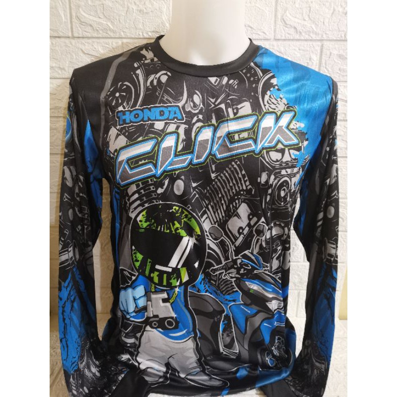 Honda Click Rider Jersey Long Sleeves for Men Racing Bike | Shopee ...