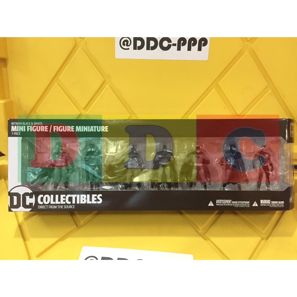 DC BATMAN BLACK & WHITE MINI PVC FIGURE 7 PACK SET 1 (SEALED) | Shopee ...