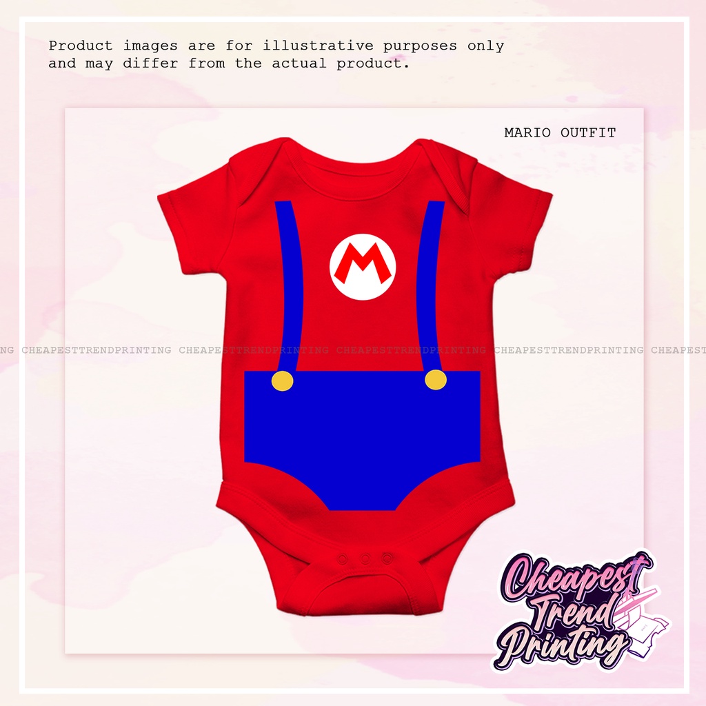 Super Mario and Luigi Customize baby Onesie