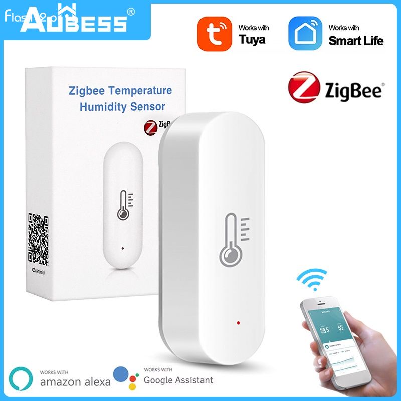 Tuya ZigBee Smart Temperature And Humidity Sensor Battery Powered ...