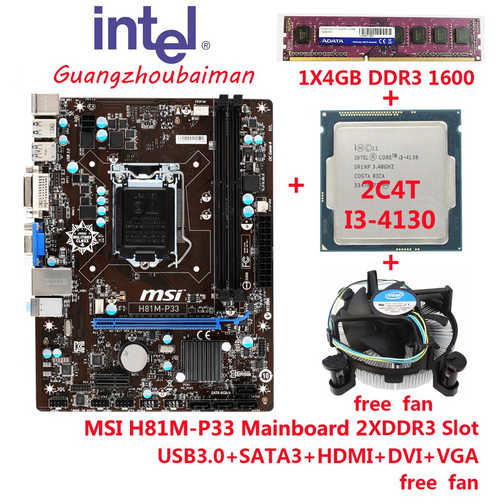 Motherboard for i3 processor 4th generation outlet