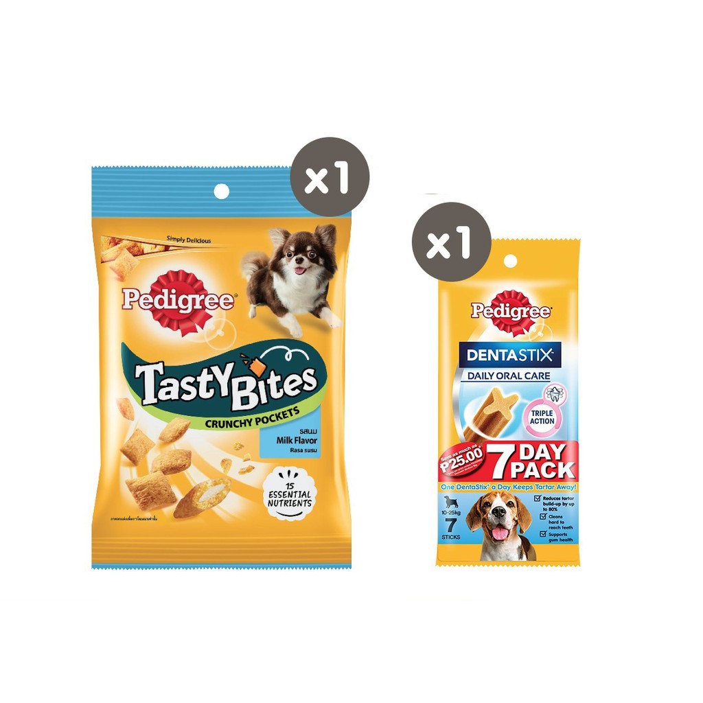 Pedigree Tasty Bites Crunchy Pockets Milk Dentastix 7 s Medium and Save P50 Shopee Philippines