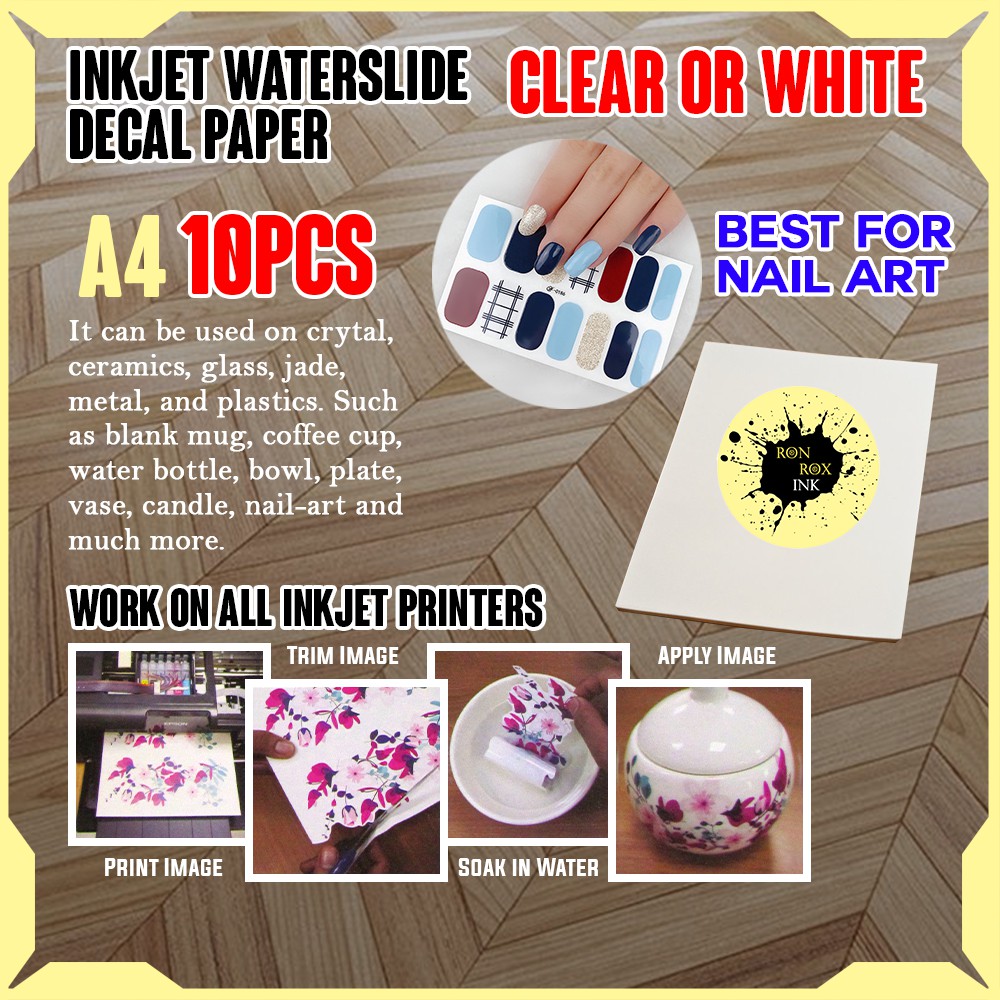 A4 Premium Blank Water Transfer Printing Film Paper Waterslide Decal   8e1ded89eb5d1a1f3208a212ecefcc5e