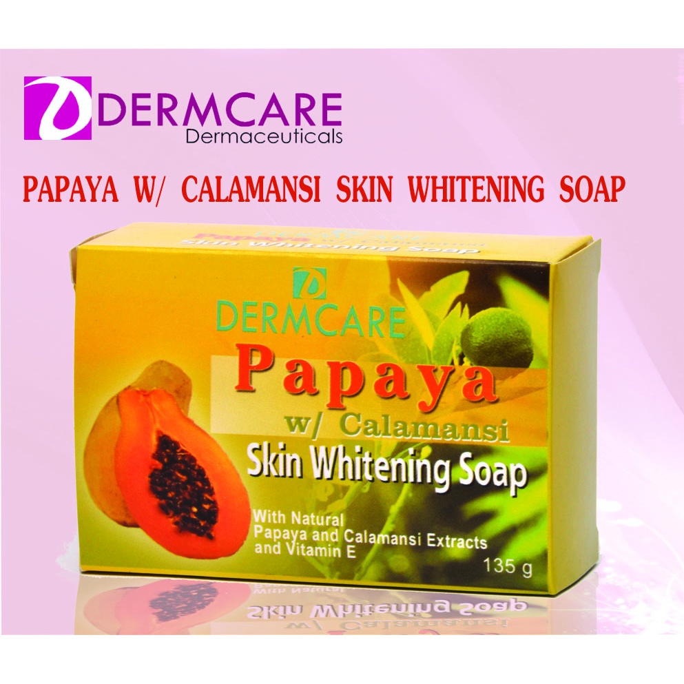 AUTHENTIC DERMCARE Papaya w Calamansi Skin Whitening Soap