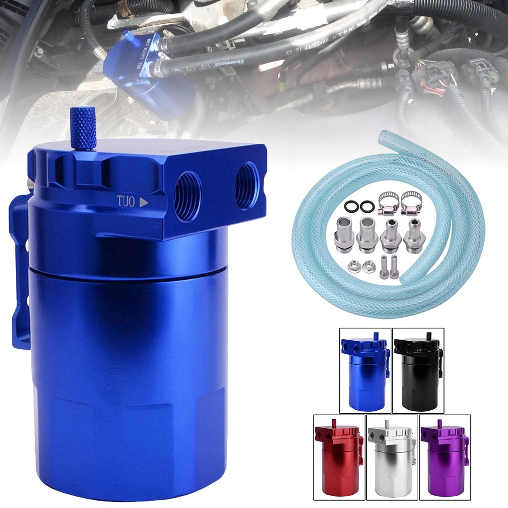 Real Street Performance -10AN Black Oil Catch Can Reservoir Tank - RS01-0011 For Engine Breather Systems 9 thumbnail image