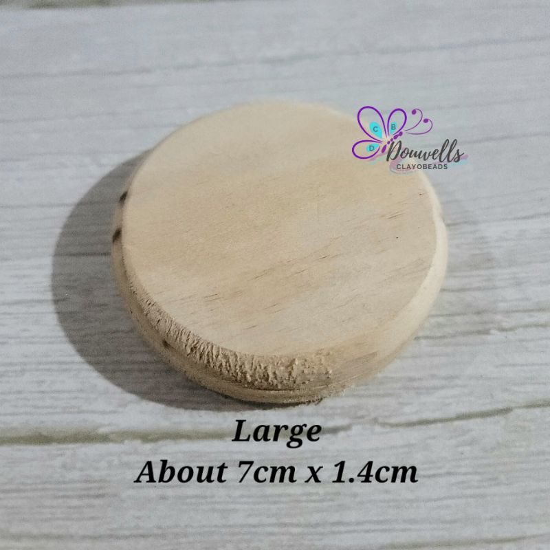 Unfinished Circle Wood Base Rounded Corner 5cm 6cm 7cm 1pc (minimum of ...