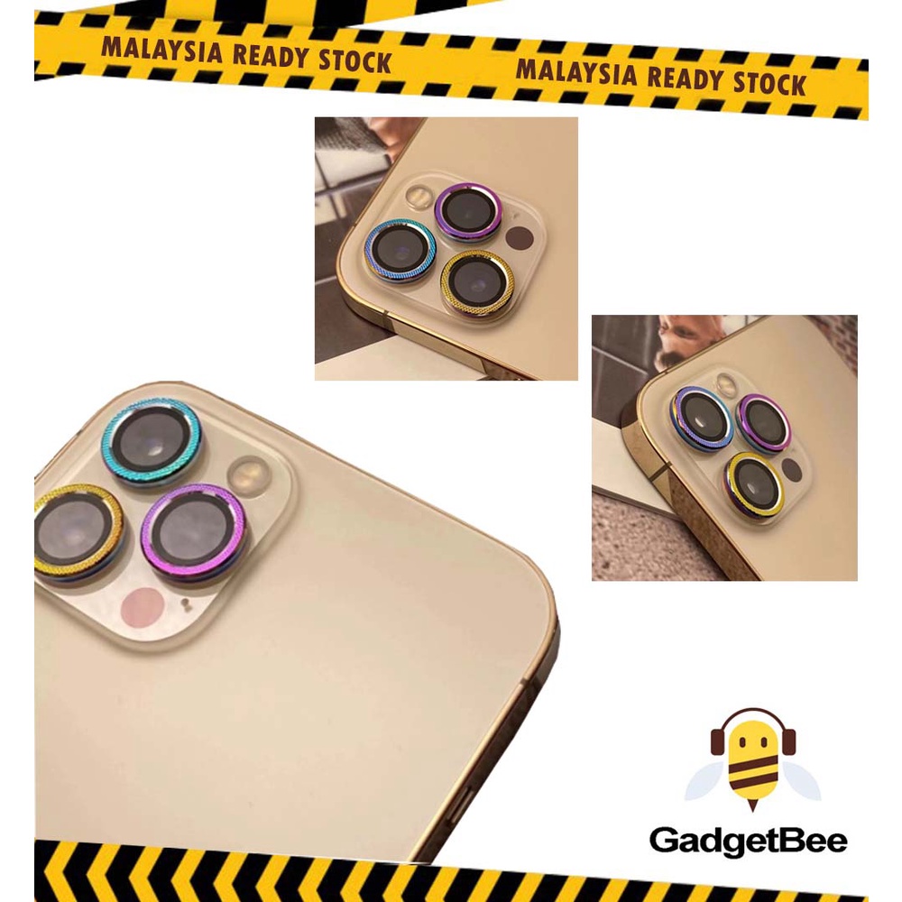 GadgetBee Iphone Apple Flamed Titanium Sapphire Metal Camera Lens Glass Protector Ring (PerPcs