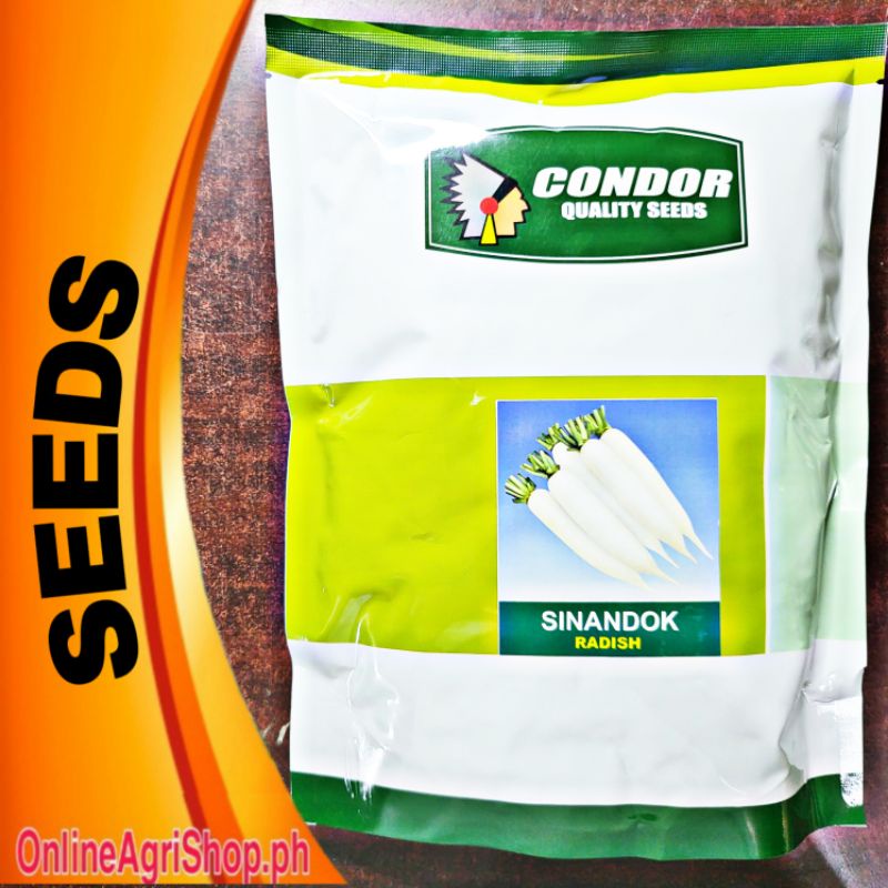 SINANDOK (1 KILO) OPV RADISH SEEDS CONDOR SEEDS | Shopee Philippines