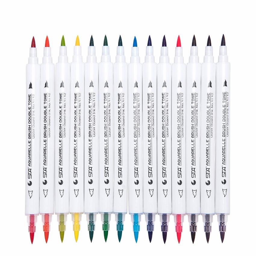 150 Colors Brush Tip Markers Dual Tip Water Color Brush Pens, Fine Tip –  hhhouu