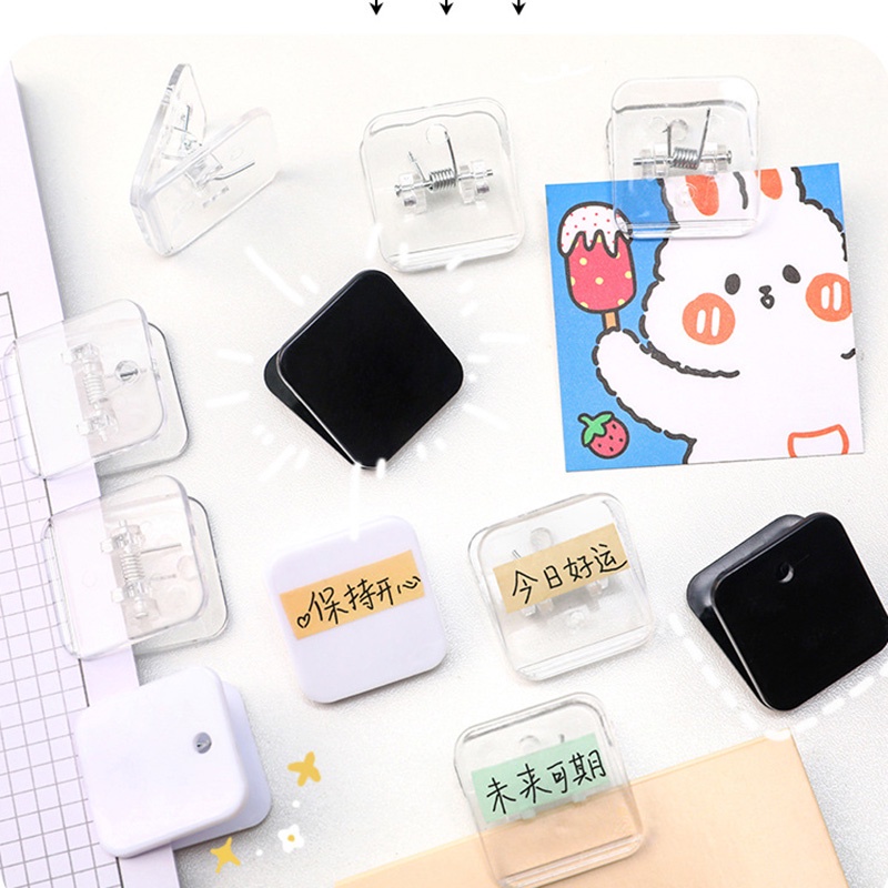Simple Transparent Square Clip Student Information Sorting Small Clip ...