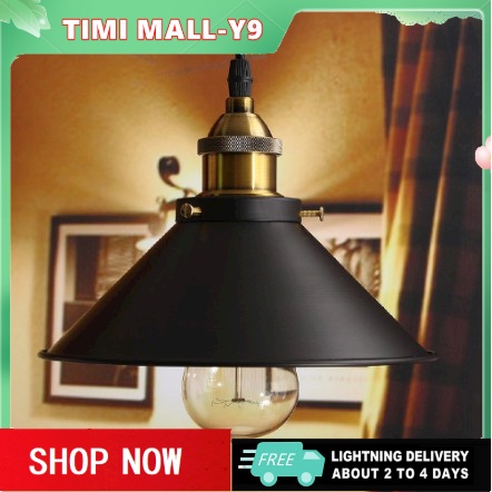 Image showcasing （Free bulb）LED Chandelier Ceiling Lamp Retro Industrial drop Light ...