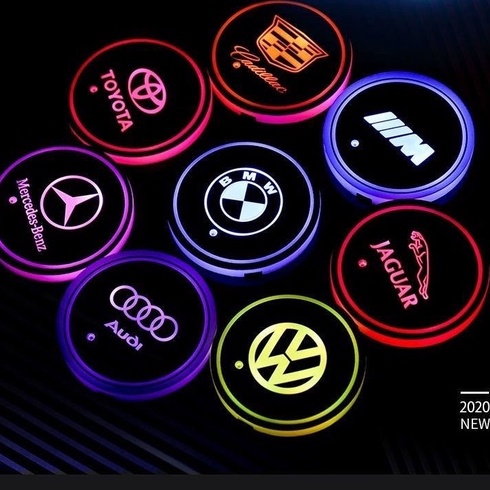 Colorful Light Water Coaster Benz Bmw Audi Lexus Porsche Toyota Honda ...
