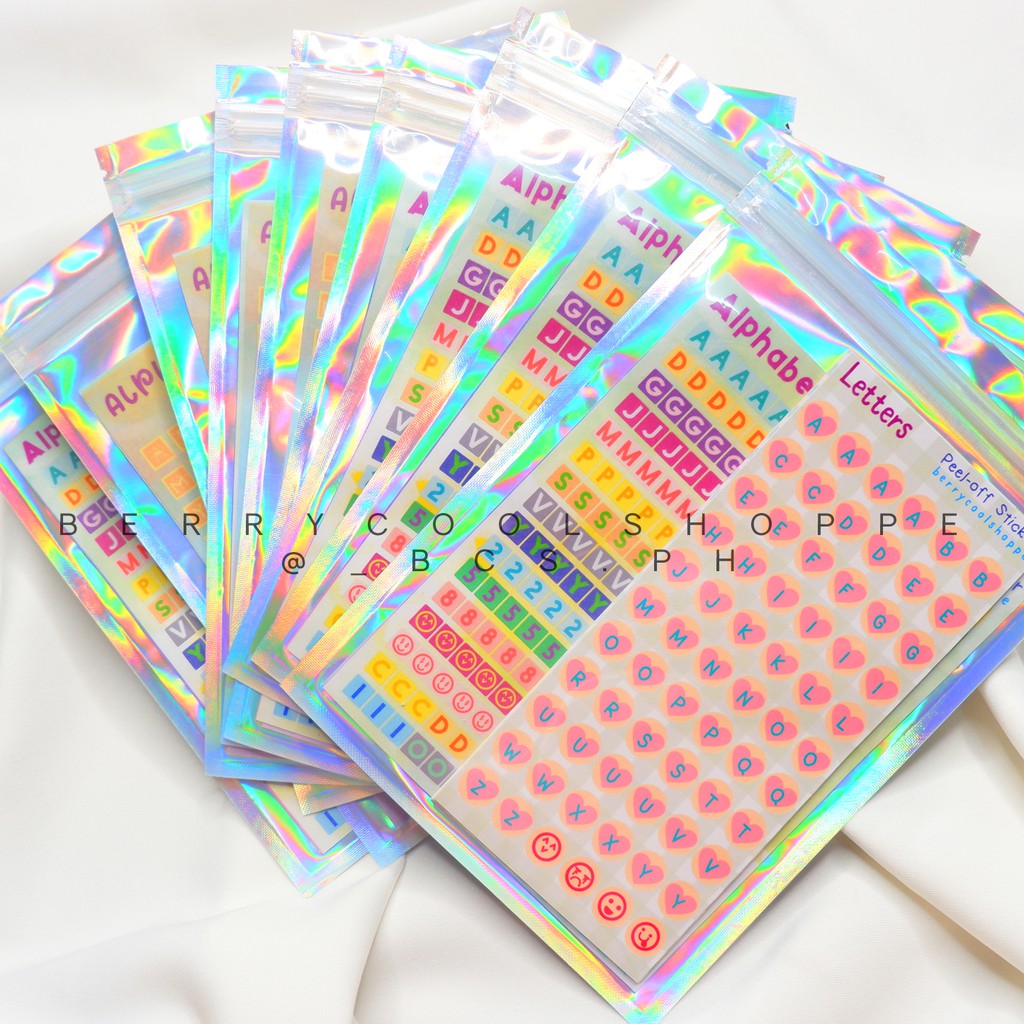 Alphabet Letters Deco Polco Sticker Pack | Shopee Philippines
