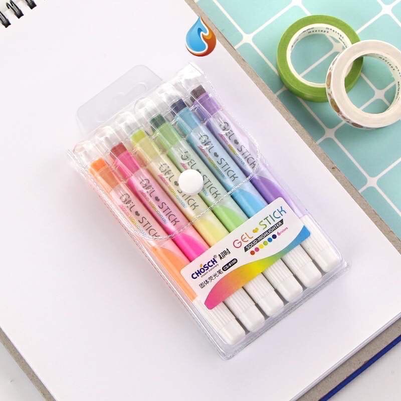 LSY Chosch Gel Stick Highlighter / 6 in 1 Solid Highlighter | Shopee ...