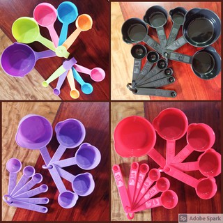 Dropship 8Pcs Plastic Measuring Spoons Cups Scale Teaspoon Tablespoon Set  Kitchen Utensil Tools to Sell Online at a Lower Price
