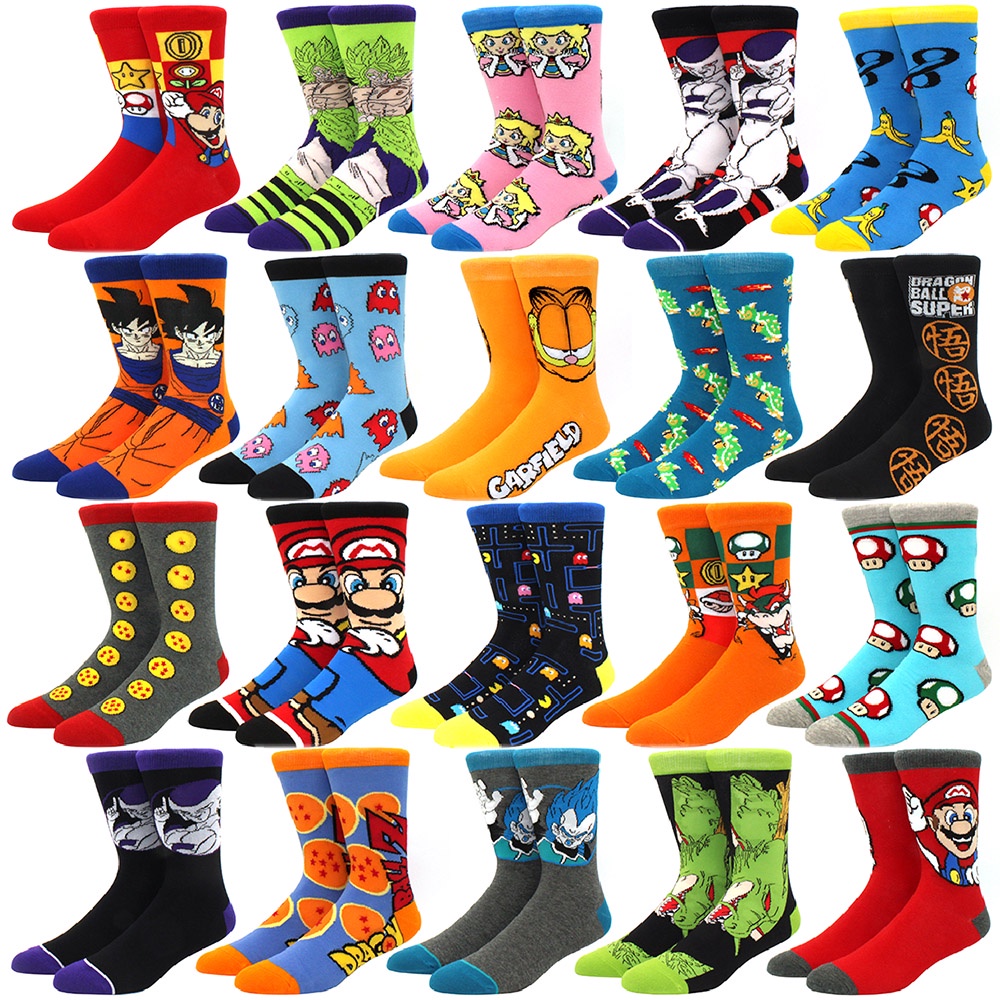 Vogue Medium tube Socks Cartoon Anime Character Socks Cosplay Adult ...