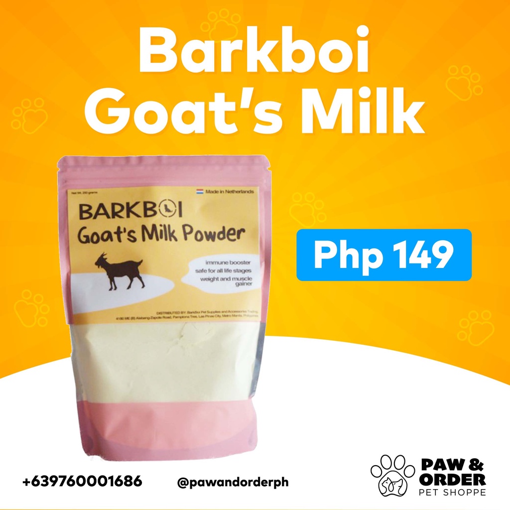 BARKBOI Goat's Milk Powder for Pets 250g Shopee Philippines
