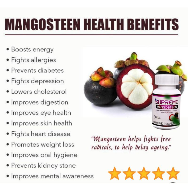 SUPREME MANGOSTEEN Food Supplement Shopee Philippines