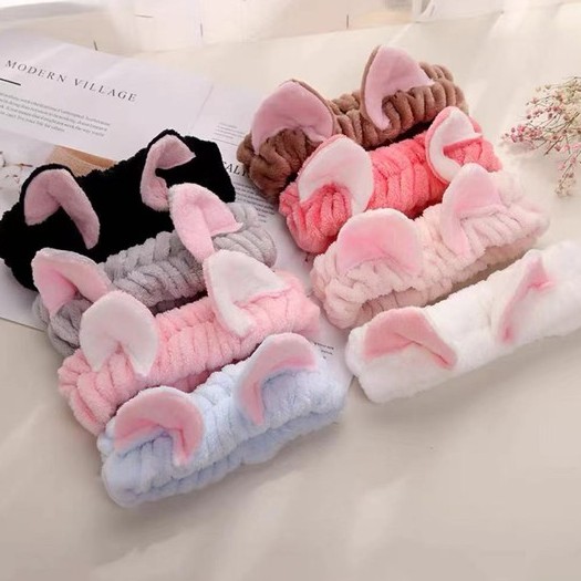 Korean fashion Cute cat EAR turband hairband turban hair accessories ...