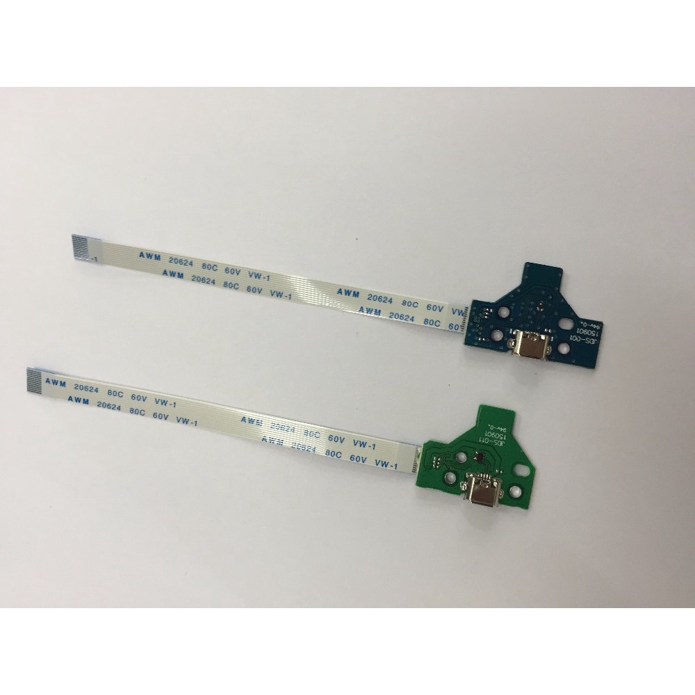 20sets JDS001 JDS011 USB Charging Board Socket for Dualshock 4 For PS4 controller with Ribbon