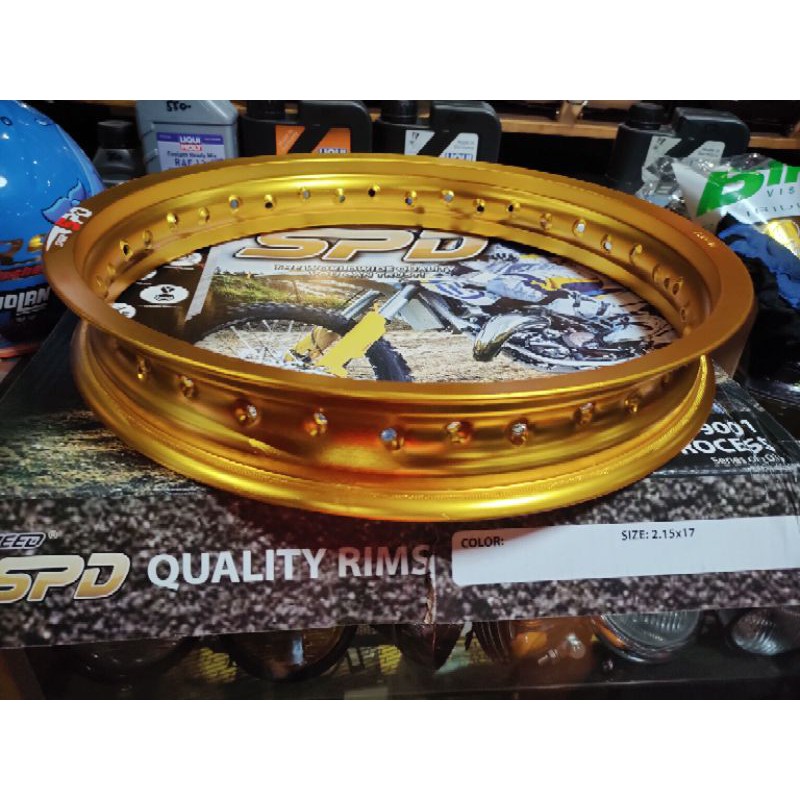 Rims 2.50-17 GOLD (SPD Racing) 36 holes (1pc) | Shopee Philippines