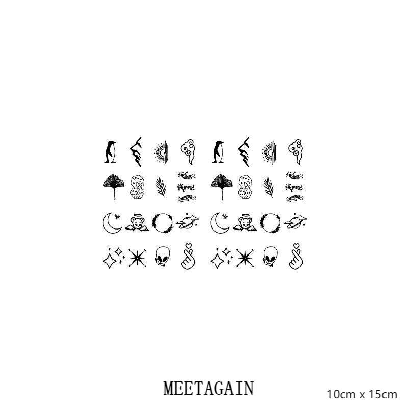 【MEET Magic Tattoo】 10cm x 15cm Magic Tattoo Waterproof Temporary