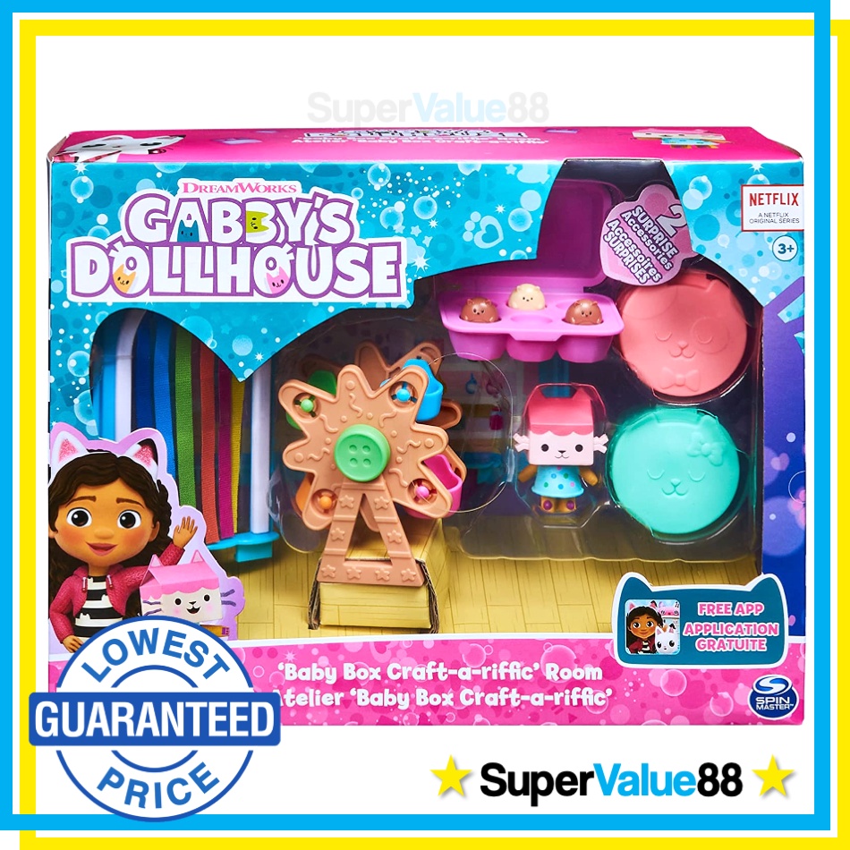 Gabby's Dollhouse, Salle Baby Box Craft-a-riffic avec figurine