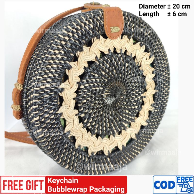 Rattan Bags Round Bags Balinese Bags Threaded Rattan Shopee Philippines