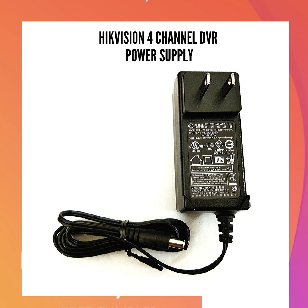 Hikvision dvr power supply clearance price