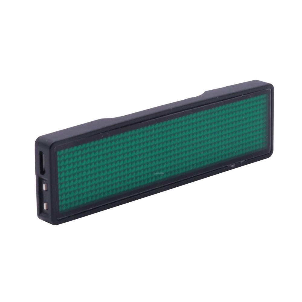 GLENES Programmable LED Display Mini LED Name Tag LED Name Badge